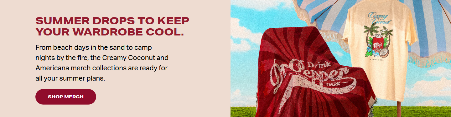 Dr Pepper merch artwork